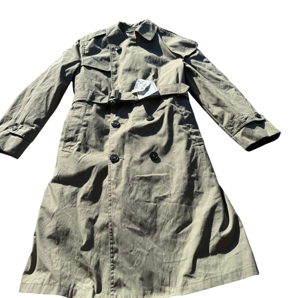Vintage Defense Logistics Agency Valor Collection All Weather Trench Coat 40S US